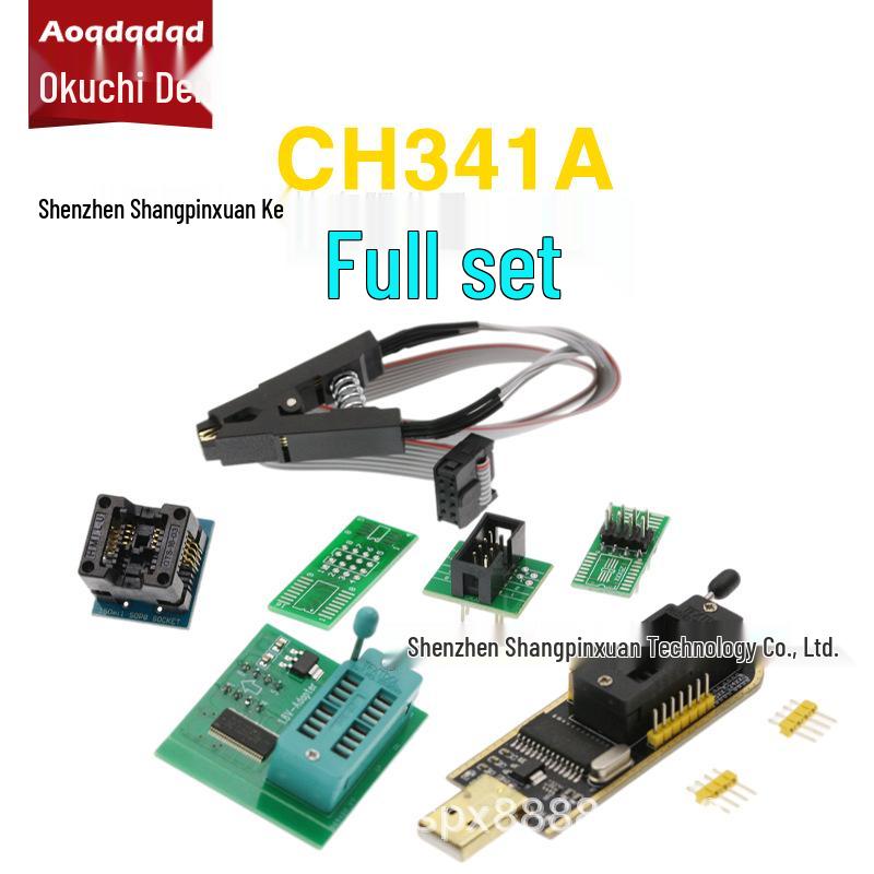 CH341A/CH341B Programmer Set with SOP8 BIOS 8-Pin Universal Test Clip