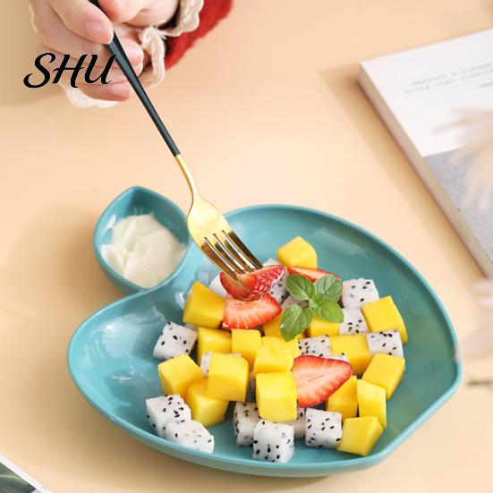 Modern Serving Plate Fruit Shape Dish Sauce Vinegar Holder Food Grade Multi-functional Dumpling Cold Dishwasher Safe Tray Dishes Snack Dessert