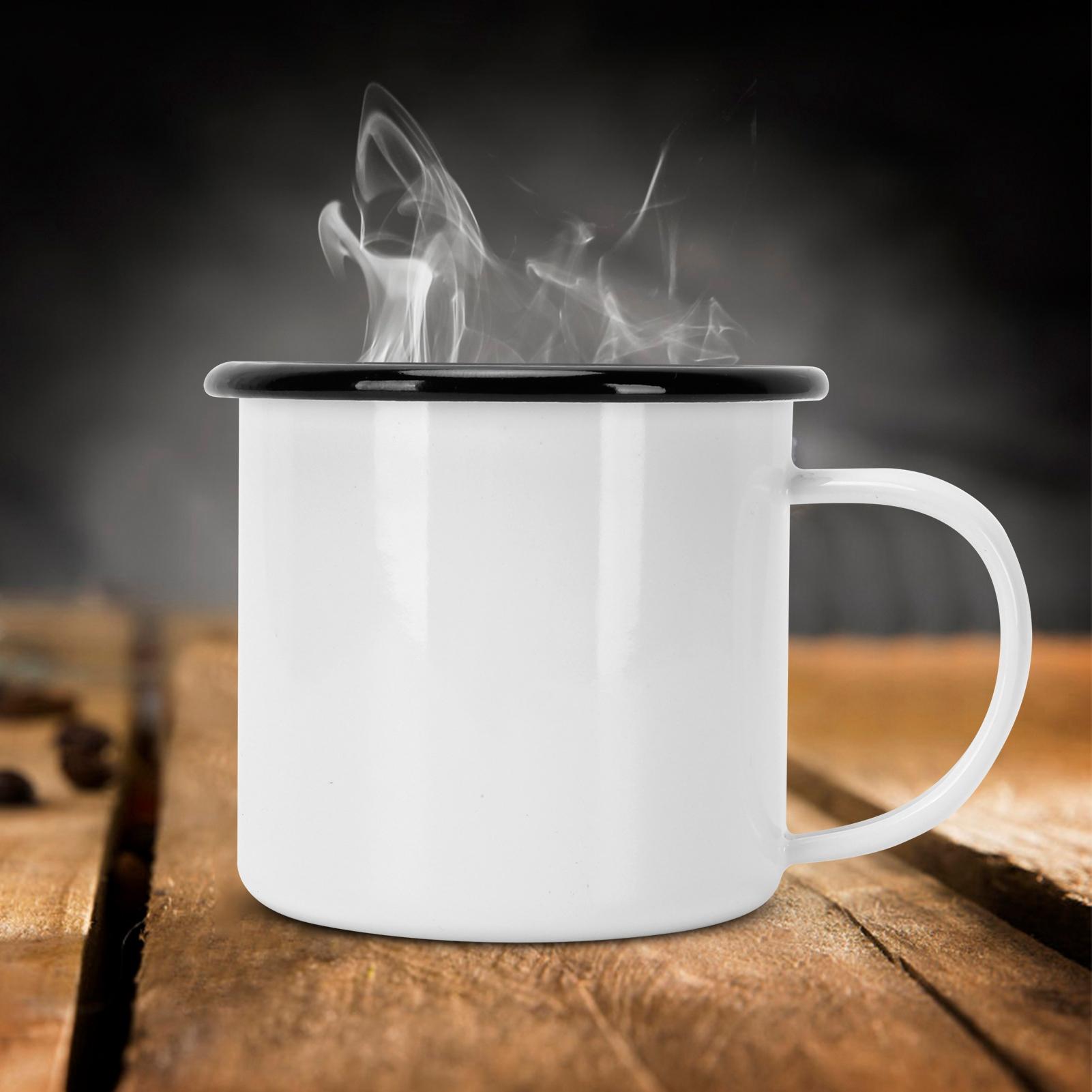 8cm 350ml Enamel Cup Environmentally Friendly Thickened Water Cup for Coffee Wine Water Supplies