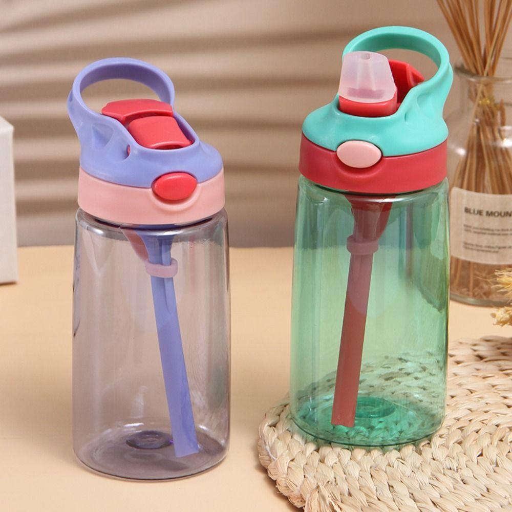 Leakproof Baby Feeding Cup with Straw Sports Water Bottle Portable Baby Training Cup  For Children