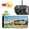 Wireless Solar WiFi  Backup Camera Magnetic BaseAI Blind Spot Alarm Backup for IPhone Android Bus Van Truck RV Front Rear View