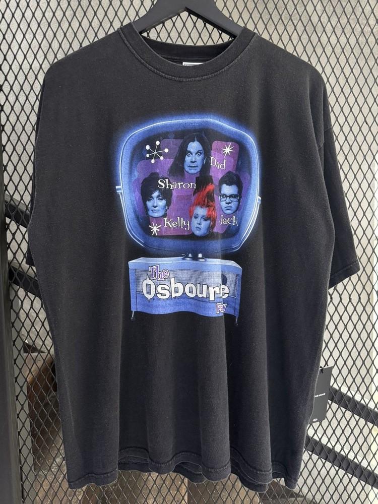 Vintage 2000s The Osbourne Family TV Show Black Color Unisex Shirt WA1935 S