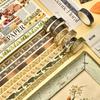 30 Rolls Vintage Washi Tape Pack Retro Basic Patterns Decorative Masking Tape for DIY Crafts Bullet Journal Supplies A3481