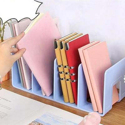 1 Stück Bücherregal Schreibtisch Buchaufbewahrung Artefakt Trennwand Schreibtisch Aufbewahrungsregal Transparenter Acryl Buchstütze Bücherregal