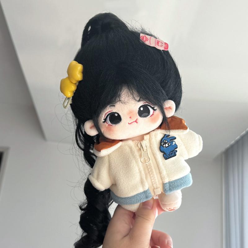 20cm Kawaii Bekleidete Idol Baumwollpuppe Niedliche Kuschelpuppe DIY Plüschpuppe Weihnachts-Geburtstagsgeschenk für Mädchen Kinder