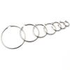 10 Stück Edelstahl Ohrring-Creolen 15-55mm Runde Offene Ohrring-Clips Kreis DIY Schmuckherstellung Schmuckzubehör