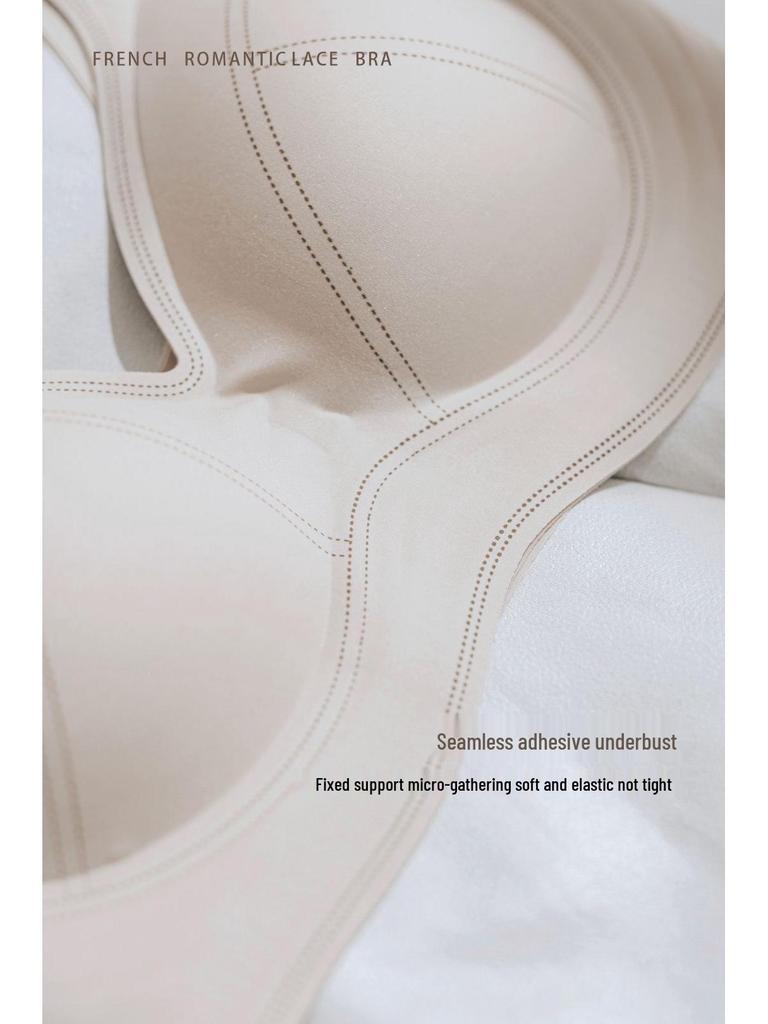 Cloud-Feel Women's Seamless Wireless Bra - Comfortable Medium-Thin Anti-Sag Vest Style with Fixed Cups