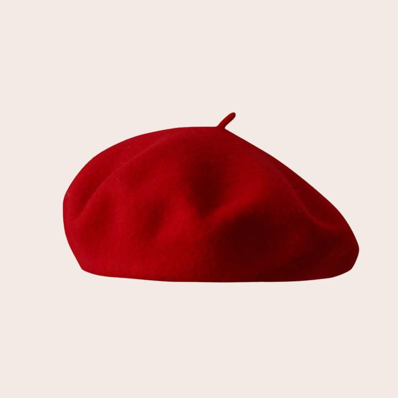 Einfarbig Trend Baskenmütze Mädchen Winter Vielseitig Japanisch Literarisch und Retro Malerhut Damen Herbst