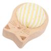 Sewing Pins Cushion Set 80PCS Straight Quilting Pins and Wooden Base Needle Pincushion with Storage Case