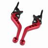 1 Pair CNC Aluminum Motorcycle Scooter Modification Double Disc Brake Lever Red