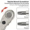 Professional Ratchet Wrench Kit Including 18Bits 1Handle for Automotive Repair Furniture Assembly Mechanical Maintenance