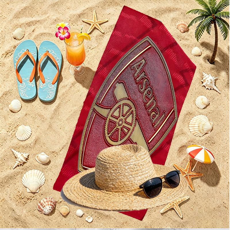 Football team.C Print Beach Towel, Versatile Lightweight Absorbent Beach Towel for Pool Surf Yoga Bathroom, Perfect Birthday Holiday Gift