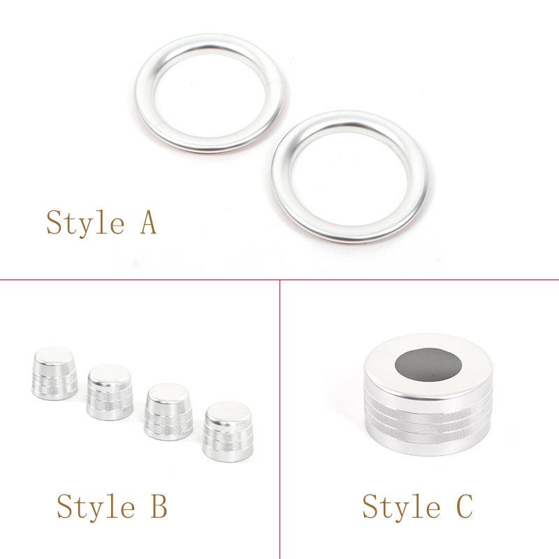 För Toyota Land Cruiser Prado 250 LC250 2024+ Aluminiumlegering Bilsidans luftuttag Körlägesknopp Ring Bilinredning Tillbehör