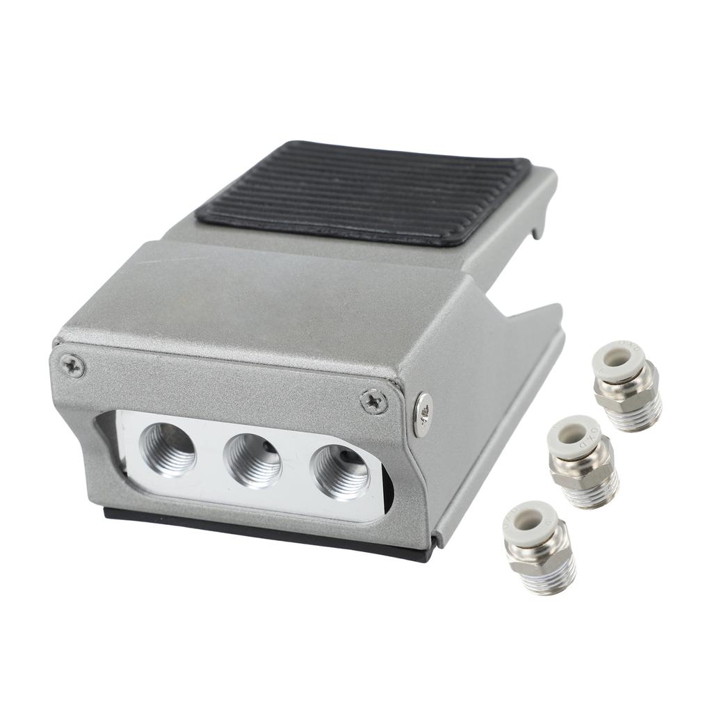 FV420 Pneumatic Foot Pedal Valve 4 Way 2 Position Functionality for Hands Operation in Various Pneumatic Systems
