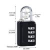 4-Digit Zinc Alloy Password Padlock for Luggage and Cabinets