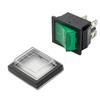 High Quality Green Rocker Switch with Waterproof Cover 4 Pins 16A 250V AC DPST Reliable for Various Machine Tools