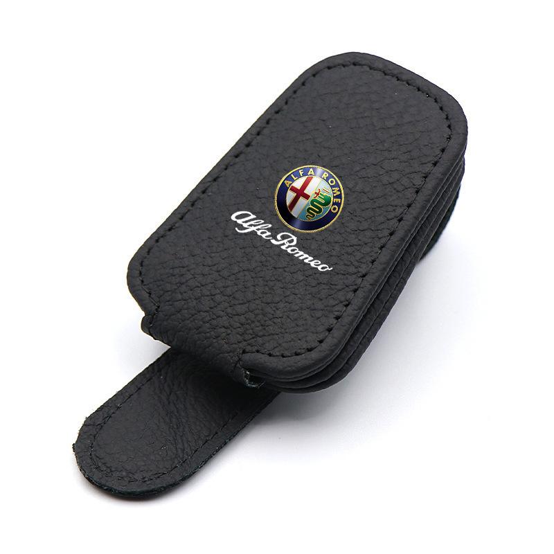 

For Alfa Romeo 2026 Hot Sticker Car Glasses Holder Clip Unique Multi-functional Card Frame For Alfa Romeo 4C 159 Spider Giulia 1