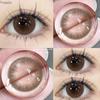 FUNSACHY NEW Contact Lenses 2pcs Natural Korea Contacts Lenses for Eye Cosmetic Color Contact Lens Makeup Black Gray Beauty Pupil Brown Colorful Eyes