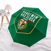 Śląsk Wrocław  pattern, automatic folding umbrella, portable and foldable design, 8 ribs, a Christmas or birthday gift.