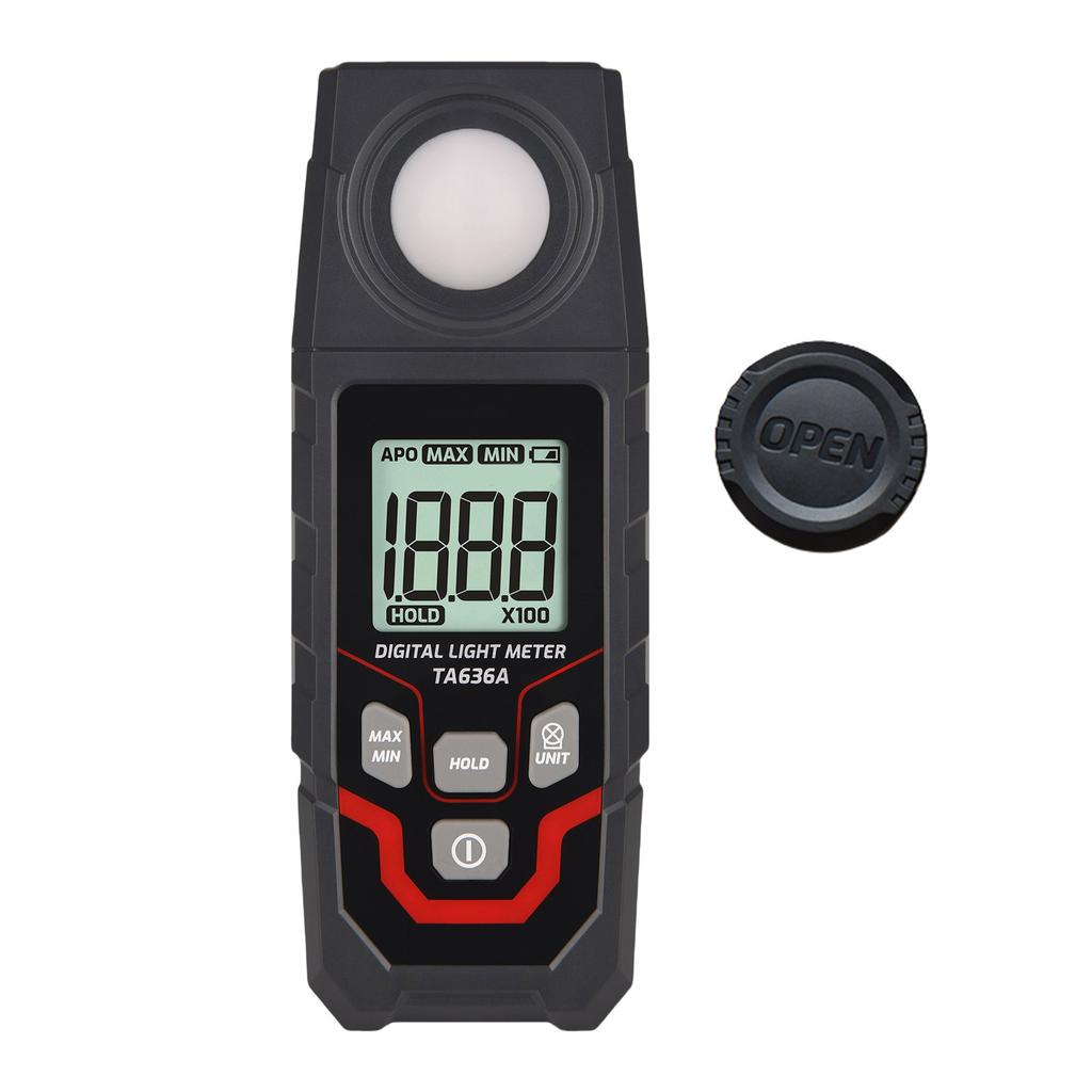 Lightweight Digital Luxmeter for Accurate Light Measurement Data Recording with LCD Display and Multiple Units Selection