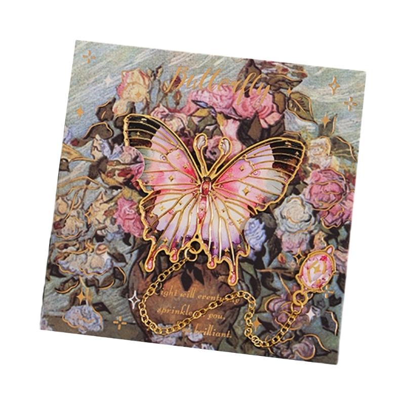 

Engraved Butterfly Bookmarks with Pendant Butterfly Metal Bookmarks for Teacher Book Lover Adult Reading Accessories