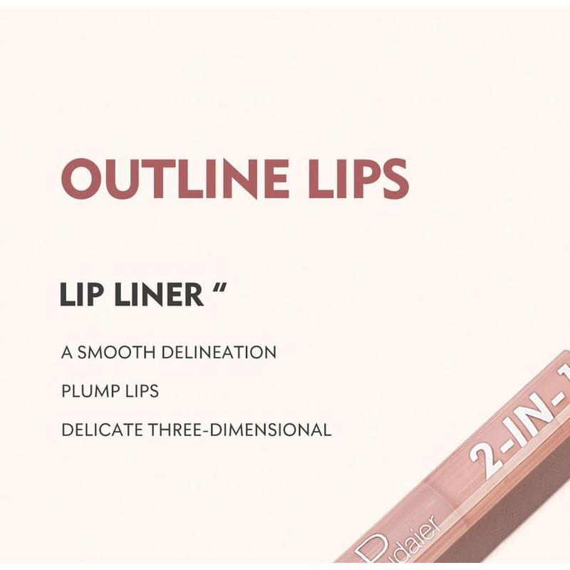 Pudaier - Dual Head Lip Liner & Lipstick - 16 Colors