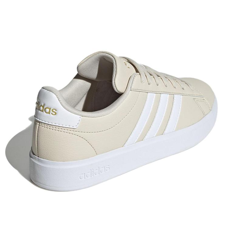 Adidas Grand Court 2.0 Alumina Cloud White Gold Metallic Women's Sneakers GW9217