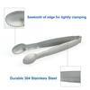 3 SZT. Stal Nierdzewna Szczypce do Serwowania Jedzenia Mini Szczypce do Cukru Torebki Herbaty Narzędzie Kuchenne