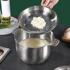 Stainless Steel Household Soup Oil Filter Pot Lard Strainer Tank Container Storage Can With Lid Kitchen Tools 2.8L/3.8L/5.2L