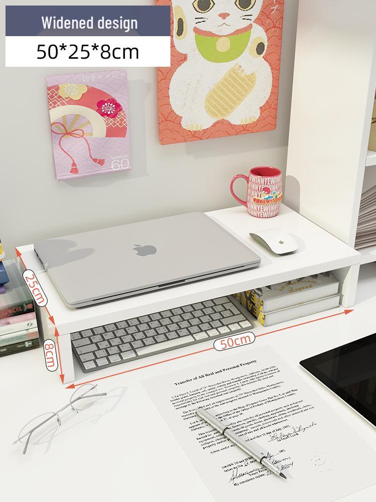 Wooden Laptop & Monitor Riser Stand for Desktops