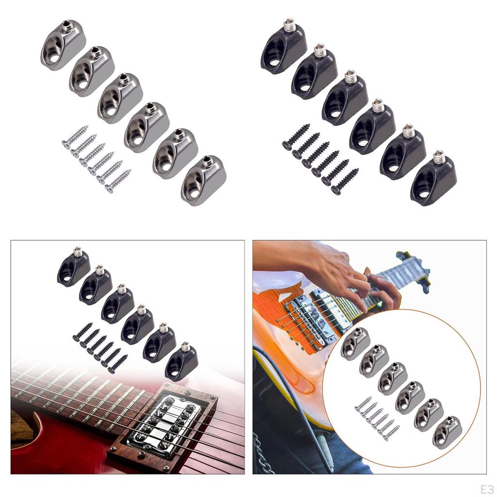 6 Guitar Locking Nut Set with for Replacement