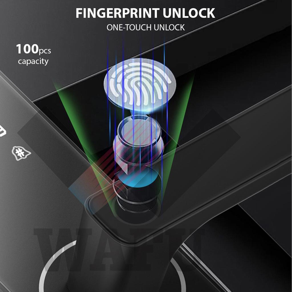 Smart Lock with 120° Wide Angle Camera and Smart Doorbell Aluminum Alloy Keyless Entry Lock Handle B