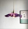 Nordic All-copper Restaurant Chandelier Modern Simple Creative Lotus Leaf Internet Celebrity Aisle Crystal Glass Bedside Lamp