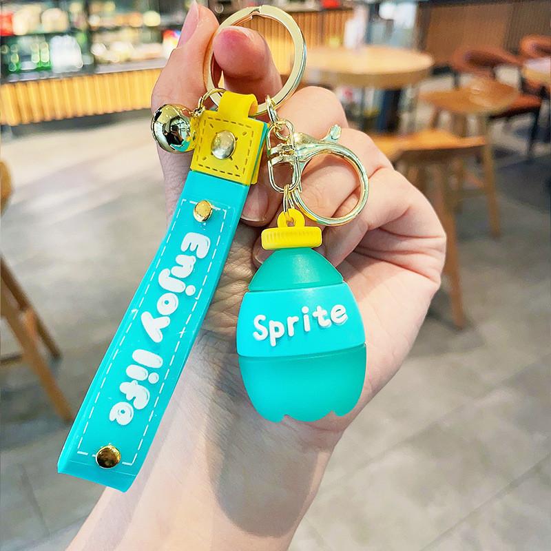 

Чарівний брелок-пляшка газованого напою Новинка Милий дизайн Fanta Cola Sprite Подарунковий предмет Sprite