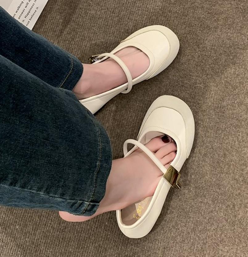 Fashion Designer Mary Janes Shoes Women Ballet Flats Lolita Sling Shoes 2025 Trend Ladies Elegant Loafers Zapatos Oxford Mujer Moccasins