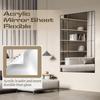 Biaungdo 12 Pcs Self Adhesive Acrylic Mirror Tiles,10 X 15cm/4" X 6" Frameless Mirror Tiles,Flexible Mirror Sheets Non-Glass Mirror Stickers