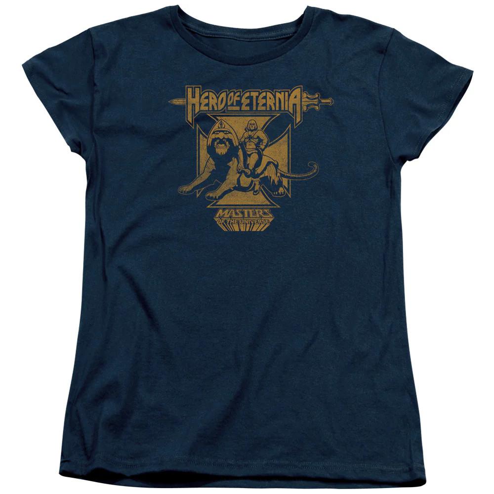 

Masters of the Universe Hero of Eternia Womens T Shirt Navy Blue M