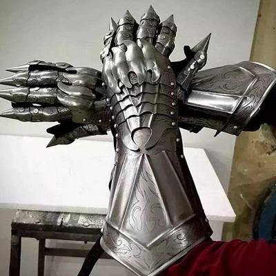 Mittelalterliche Nazgul Ätzhandschuhe Set Paar Gotische Stulpenhandschuhe Halloween Kostüm Rollenspiel Cosplay Kostüm Stulpen