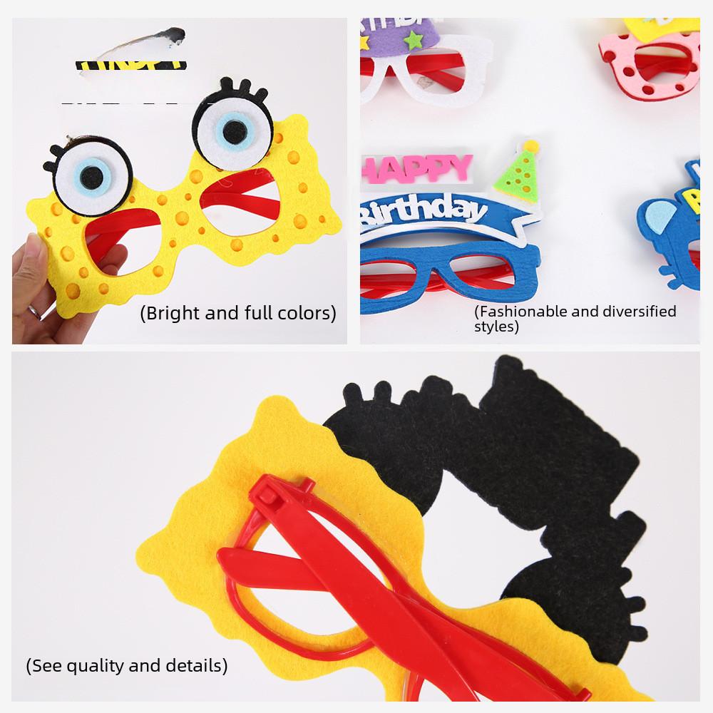 Birthday Delightful Plastic Glasses Featuring Colorful Animal Characters For Party Fun