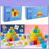 Wooden Educational Blocks Set For Kids With Space Thinking Training And Math Skills Development