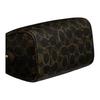 Coach Brown Signature Canvas Mini Rowan Duffle Bag with Leather Trim & Gold Hardware for Daily Use