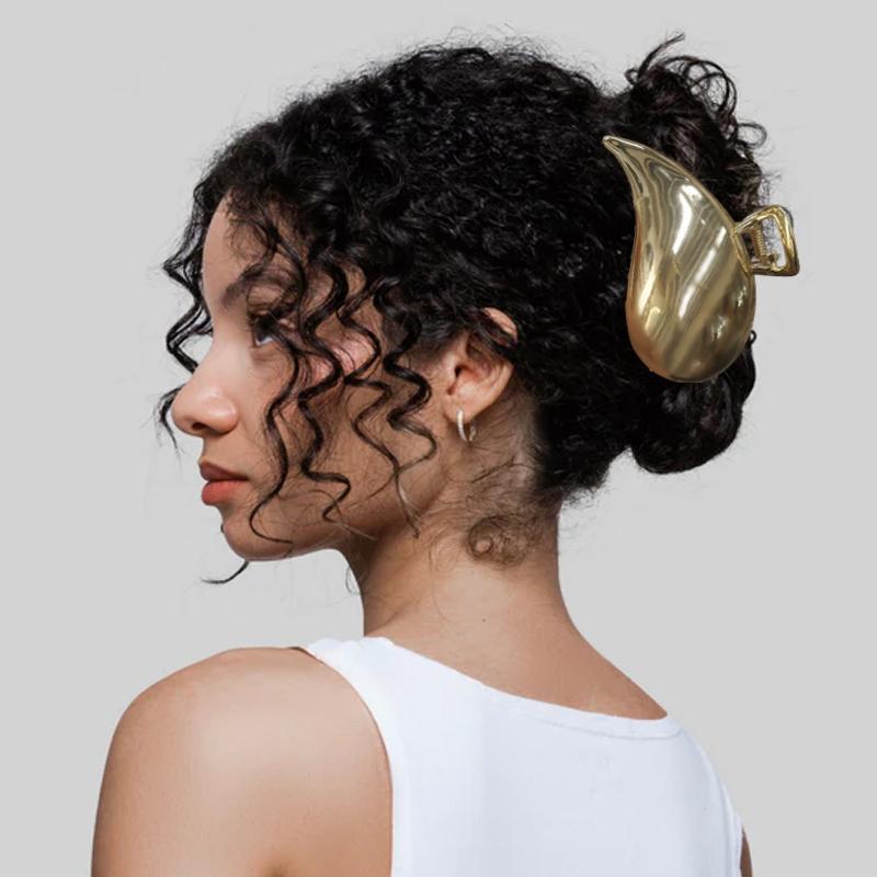 Fashion Elegant Gold Color Shell Metal Hairpins Hair Claw For Women Girls Korean Hair Clips Ponytail Clip Hair Accessories