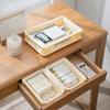 Industrial Style Stackable Desktop Storage Basket for Snacks, Cosmetics, and Office Supplies