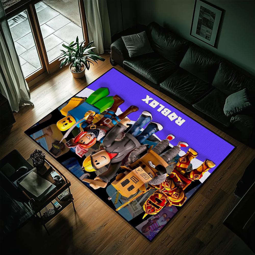 

R-oblox Игровой Маленький Прикроватный Кухонный Ванный Гостиный Дом Спальня Коврик для пола Дверной коврик Большой Ковер Декорация SJR80x120CM