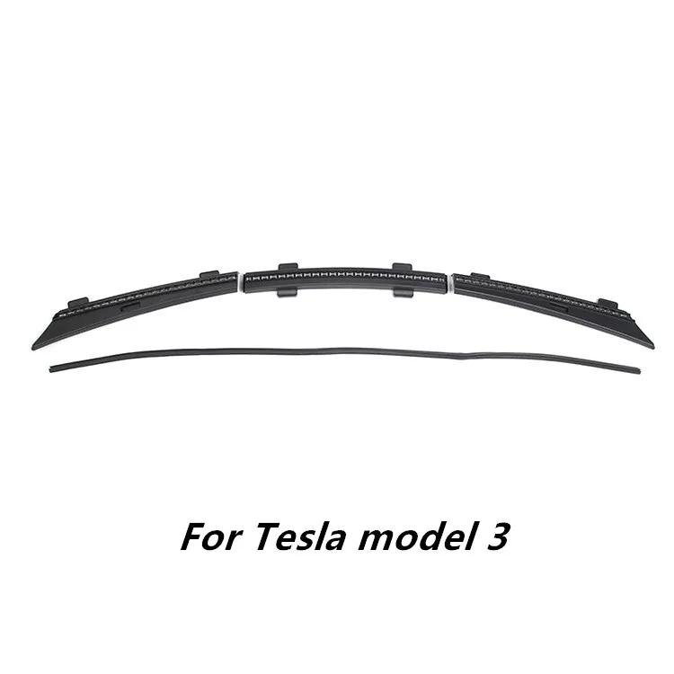 Für Tesla Model Y Vordere Abdeckung Wasserdichter Streifen Modell 3 Wasserdichter Streifen Lufteinlass Schutzabdeckung Autodekorationszubehör