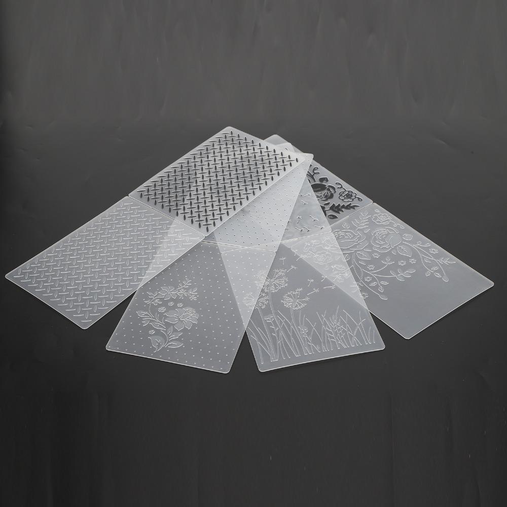 Flexible Plastic Embossing Template Lightweight Embossing Folder DIY Embossing Mold Paper Craft