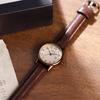 Simple Women'S Watch Retro Premium Round Belt Watch Student Quartz Watch