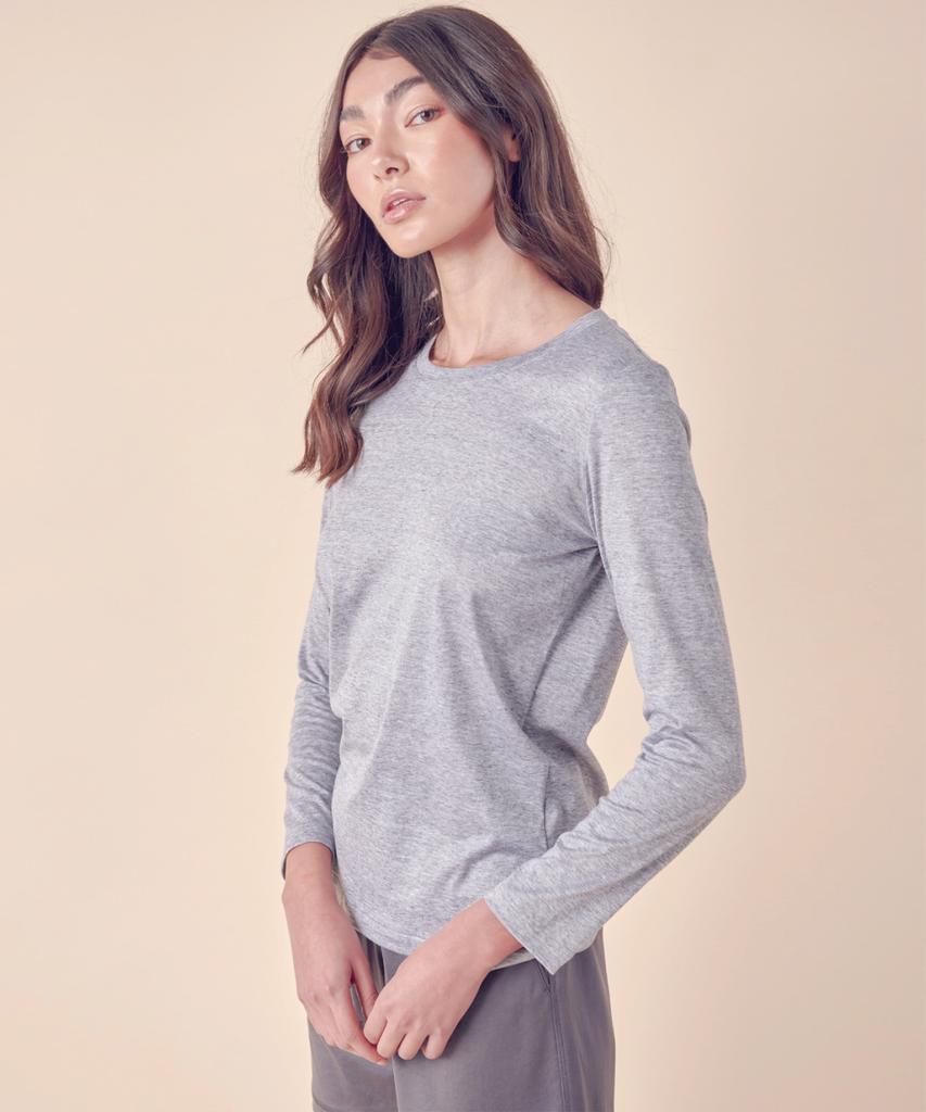 Y Jack W_Classic & Basic Fit Slim Long Sleeve T-Shirt (155Gsm) Kljt1216L