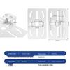 Thickened Steel Structure Camera Adapter Bracket & Groove Clamp