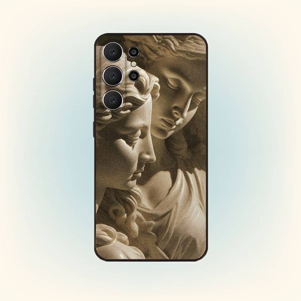 Renaissance Art Paintings Phone Case For Samsung S25,S24,S21,S22,S23,S30,Ultra,S20,FE,Lite,10,9,Black Cover